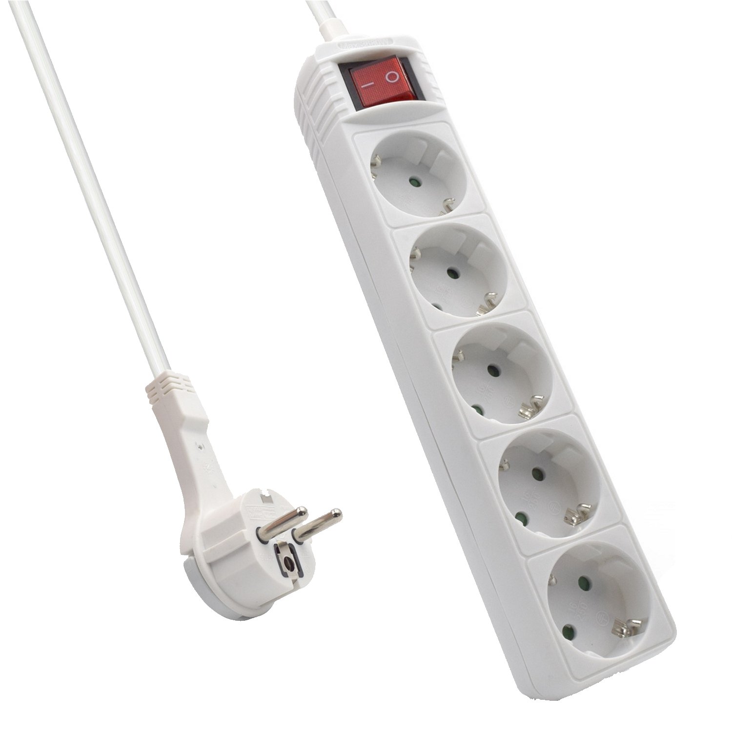 EWENT EW3955  Regleta 5 Tomas / 1 interruptor 1.5m