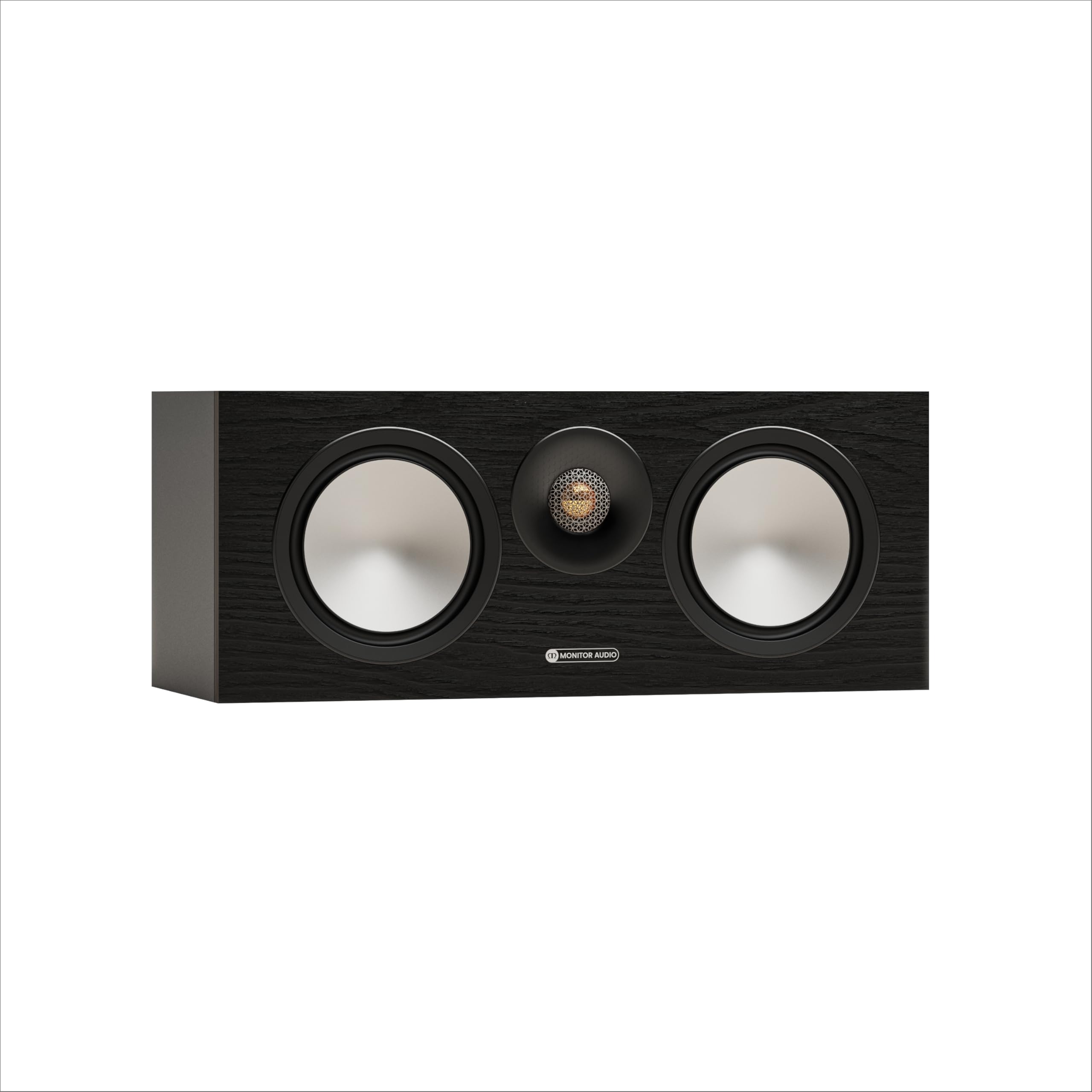 Monitor Audio Bronze 7G Slim Center Channel Lautsprecher, Zwei-Wege-Lautsprecher, Twin 6-Zoll-Audio-Treiber, klarer Dialog für Heimkino, Audio, Musik, Gaming, Schwarz