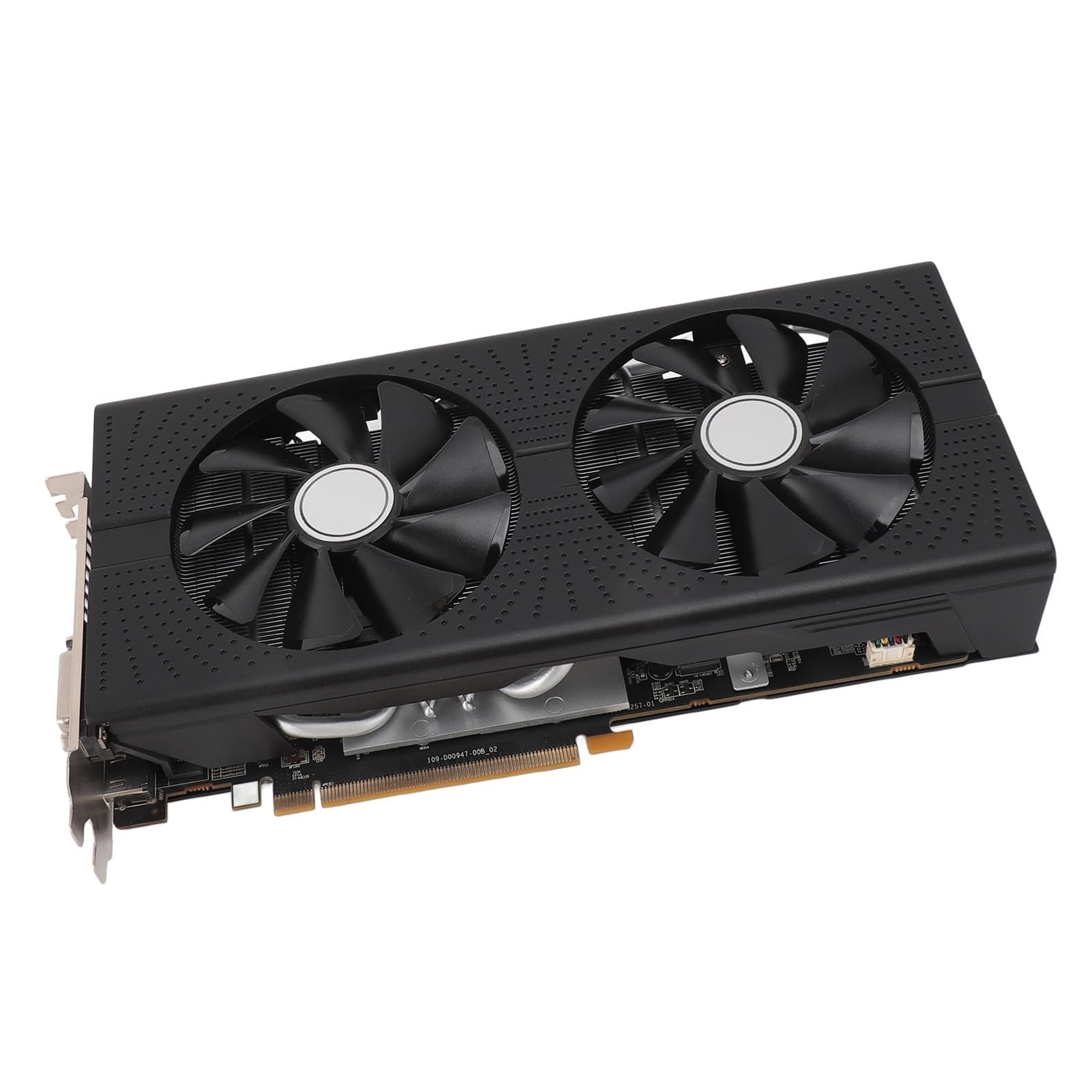 SUNGOOYUE RX590 8 GB GDDR5 256-bitowa Karta Graficzna do Gier, 2304 Rdzeni Częstotliwość Rdzenia 1460 MHz Częstotliwość Pamięci 8000 MHz, z Podwójnymi Wentylatorami Chłodzenie Rurami