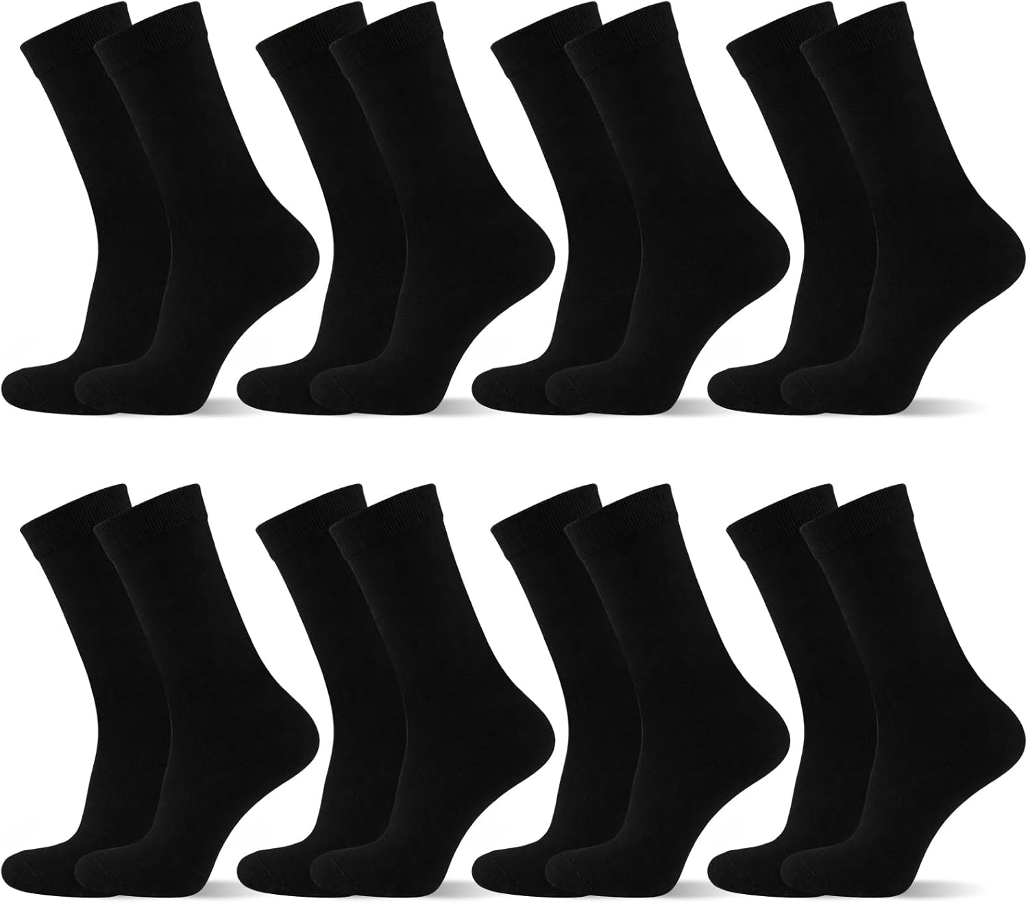 8 Pairs Silk Liner Socks Ultra-lightweight Hiking Liners Calf Sweat Absorption Socks for Adults