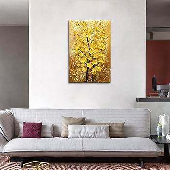 Amazon.co.jp: アートパネル 幸運の木 風水 ポスター 黄金の木