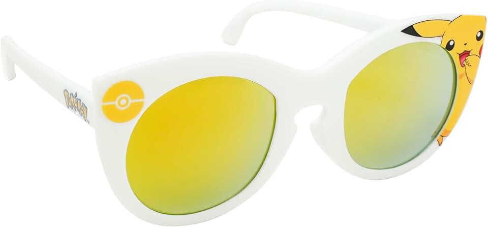 ARKAID Pokemon Girls Sunglasses | Official Pokémon Accessory with Pikachu and Eevee | UV400 | One Size Fits Most Kids