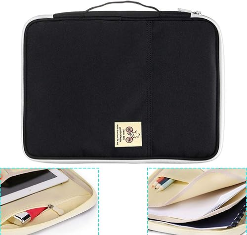 Miniatura 7 de Multifuncional A4 bolsas de documentos, impermeable viaje organizador cartera oficina viaje cremallera para pasaporte tarjeta de identificación