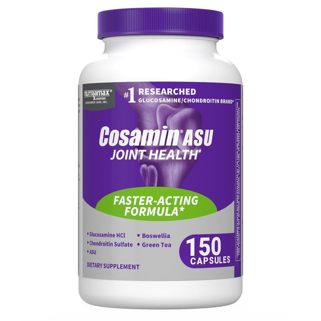 Cosamin® ASU Joint Health Supplement with Glucosamine, Chondroitin & ASU for Adult Men & Women, Joint Supplement, 150 Capsules
