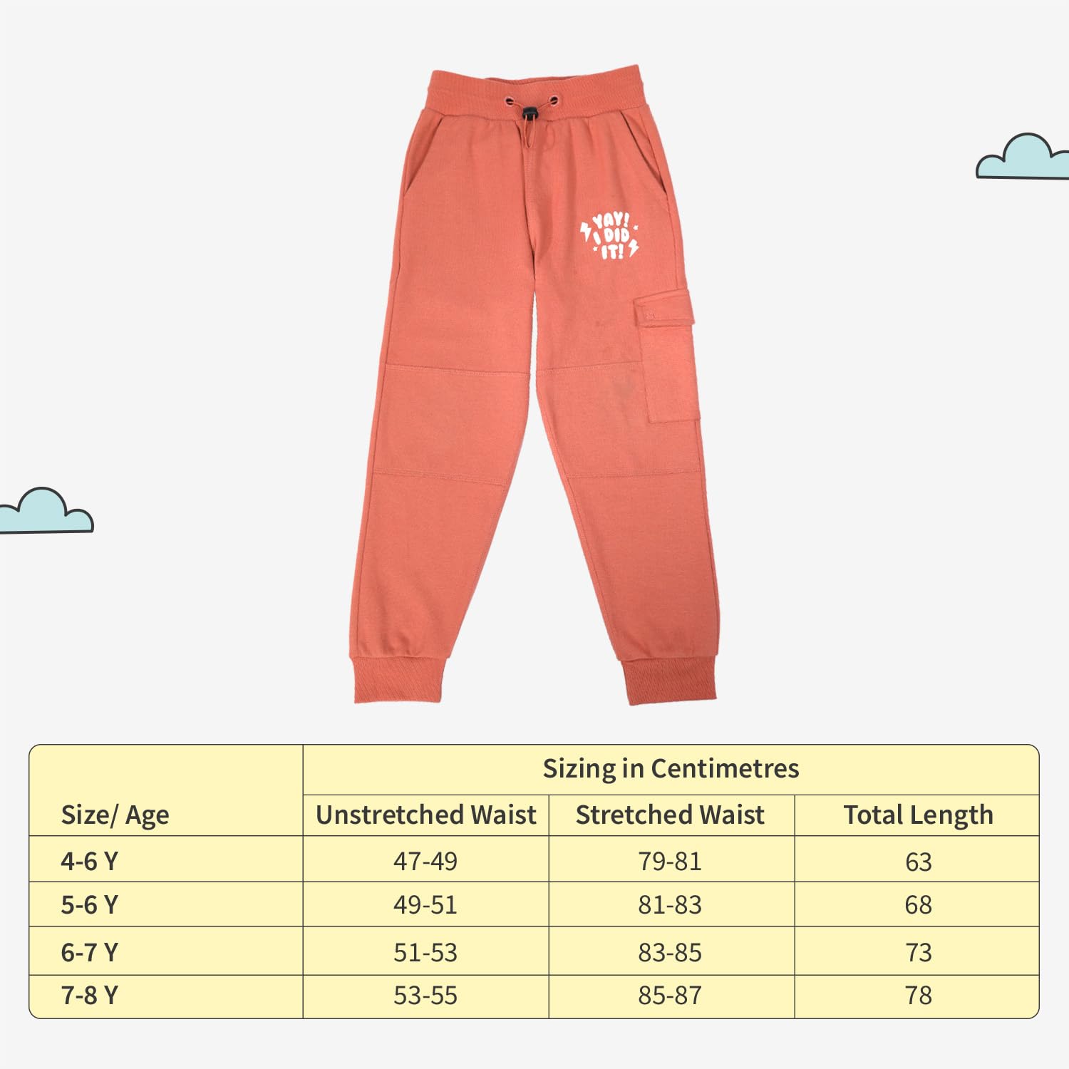 superbottoms Cotton Joggers for Kids - Stretchable Baby Pants - Premium Cotton Pajama for Kids | 6Y - 7Y | Adjustable Elastic Waistband Joggers - Waist & Ankle Ribs for Better Fit - 3 Trendy Colours - Image 5 thumbnail