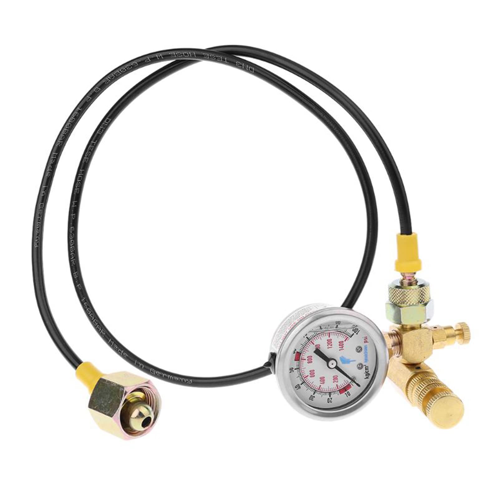 Kit De Carga De Gas Nitrógeno Dispositivo Martillo Hidráulico Manómetro De Presión, Manómetro Hidráulico Caja De Manómetro De Nitrógeno para Excavadora con Acoplamiento De,