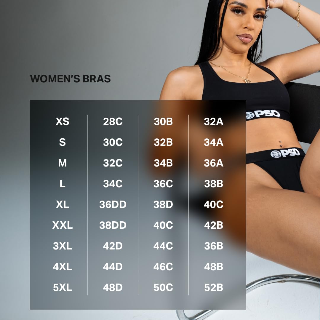 PSD Women's Liquid Death Sports Bra - Racerback Sports Bras for Women with Breathable Microfiber Fabric