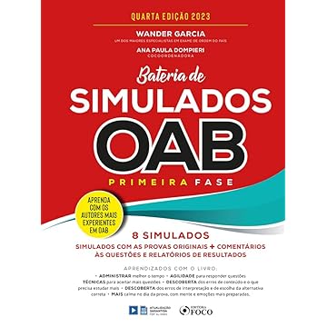 Capa do livro Bateria de Simulados OAB 1ª Fase - 4ª ED - 2023