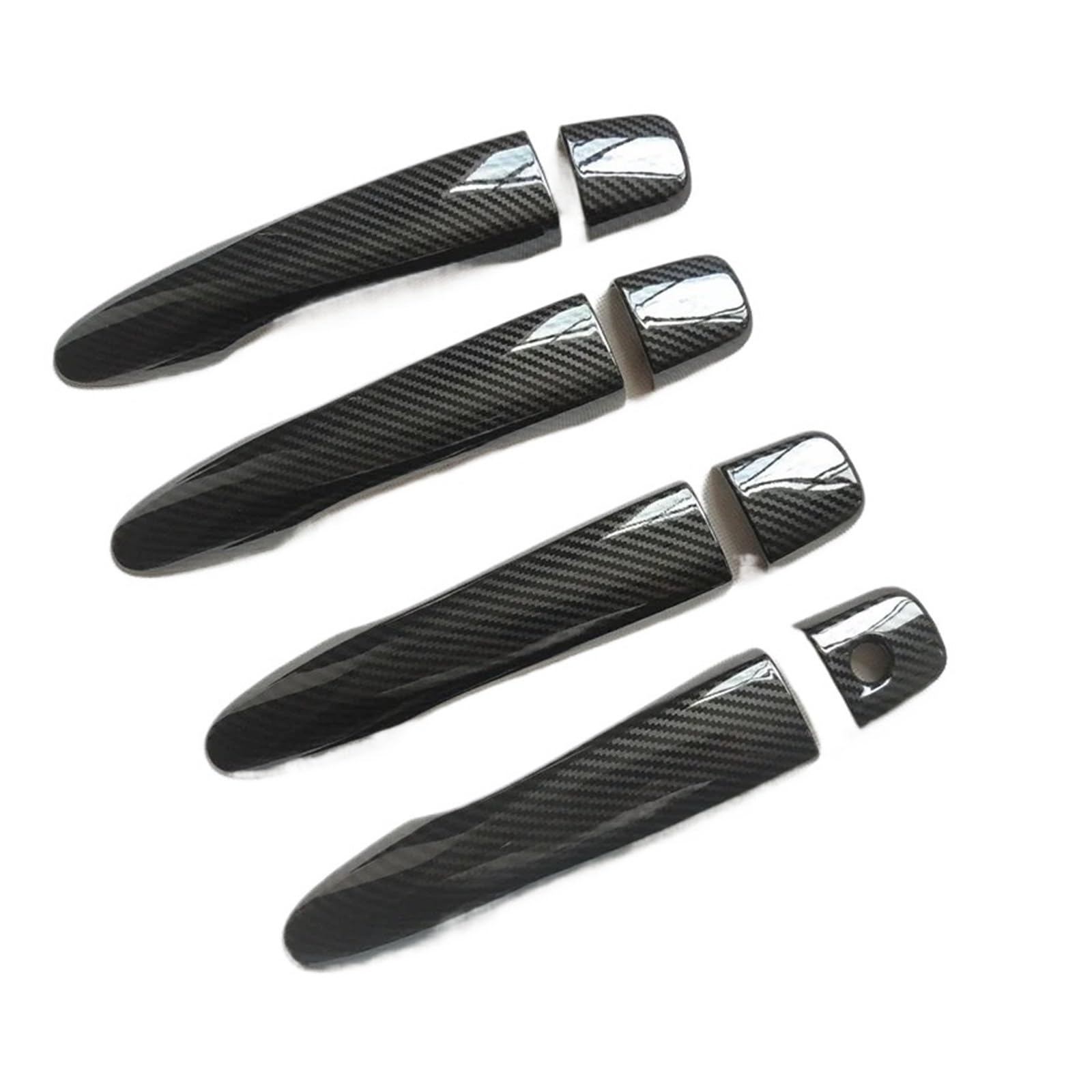 RAGPUKMUAN Car Door Outer Grab Handle for Nissan for Maxima SR A36 8th 2017 2020 2022 2023 Accessories Door Handle Cover Trim Plastic Chrome Imitation Carbon Fiber(K1TQW)