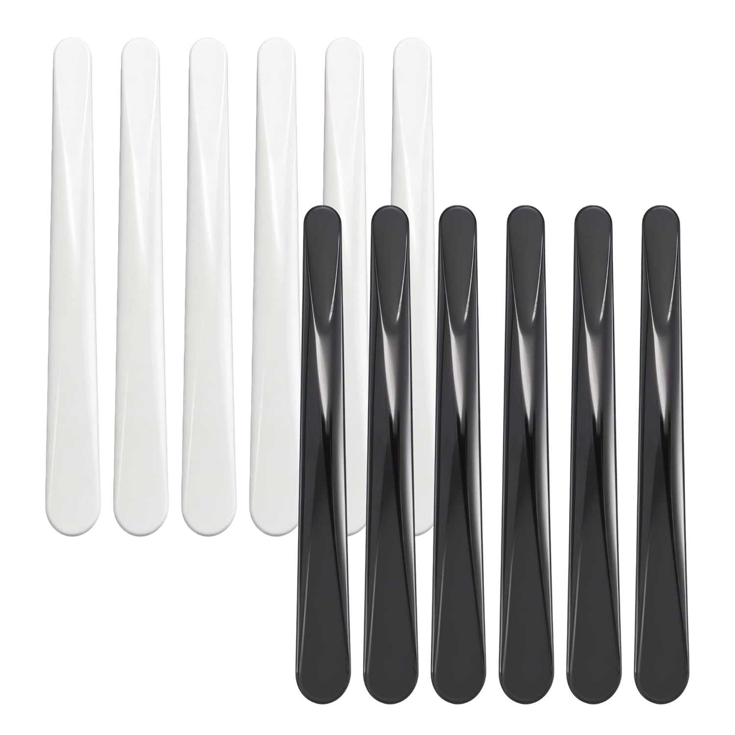 QsQueen 100 PCS Cosmetic Spatulas, 7 Colors – Reusable Hygienic Makeup Scoop for Face Masks, Creams & Skincare, Flexible PP Tool for Mixing, Sampling, DIY, Salon & Travel 4.88'' x 1.06"