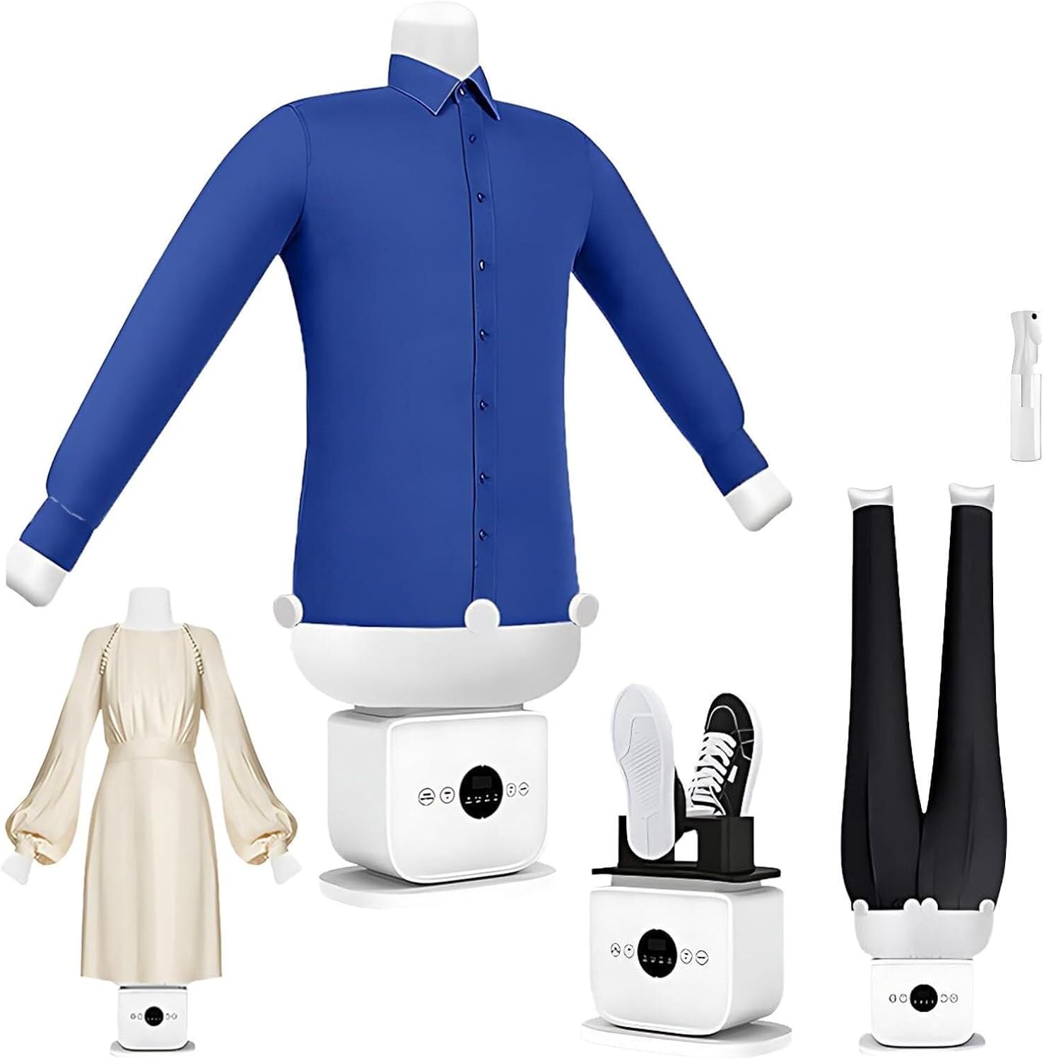 Inflatable Ironing Machine,Hands Free Smart Ironing,Custom Heat & Timer Settings of Shirts,Pants & Shoes(B)