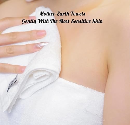 Miniatura 8 de Mother-Earth Juego de 4 toallas de mano, toallas de mano para baño, 11 x 18 pulgadas, extra absorbentes y suaves para piel sensible, secado rápido,