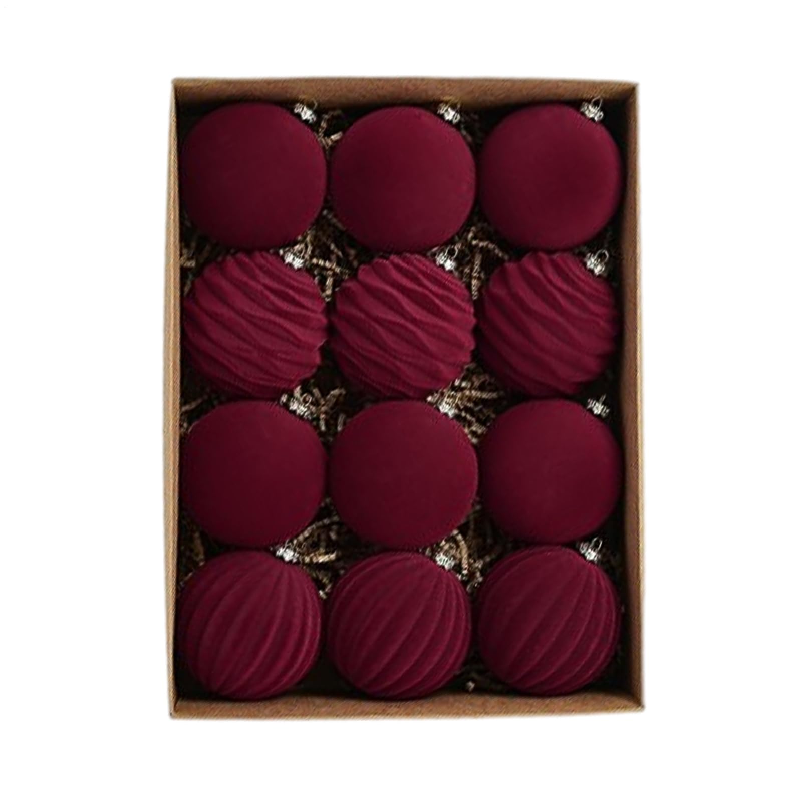 Decorazioni per albero di Natale, 12 pezzi, 7,9 cm, morbide