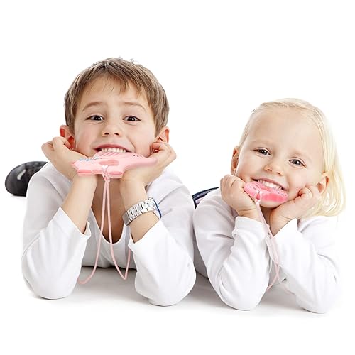 Miniatura 7 de 4 collares masticables para niños sensoriales con dentición TDAH SPD autismo necesidades de mordedura mordedor masticable de motor oral collar de