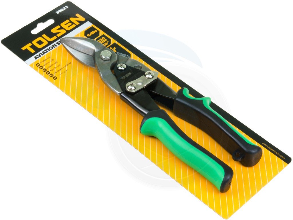 Aviation Tin Snips Right Cut - Heavy Duty Sheet Metal Cutting Shears 250mm (10")