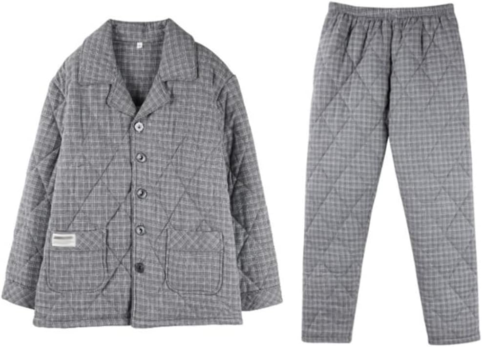 Cotton Men's Pajamas Winter Thickened Quilted Clothing Home Service Suit