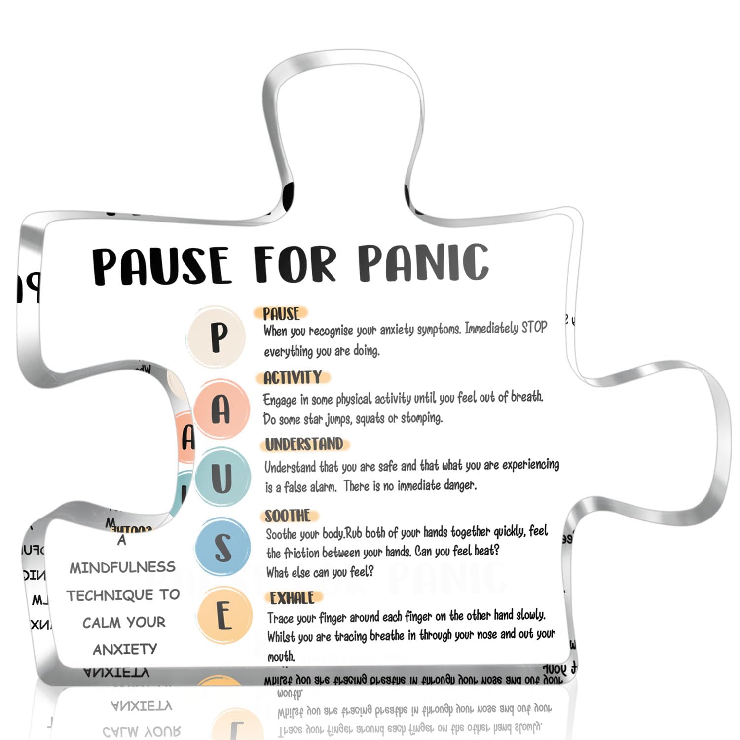 Amazon.com: Therapy Office Coping Skills Puzzle Acrylic Sign ...