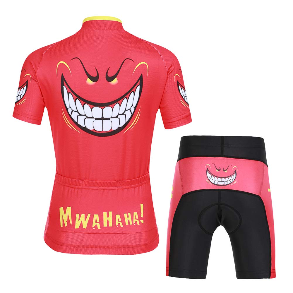 Enfant Maillot de Cyclisme Manches Courtes Dessiné Cuissard Combinaison Unisex Garçon Fille