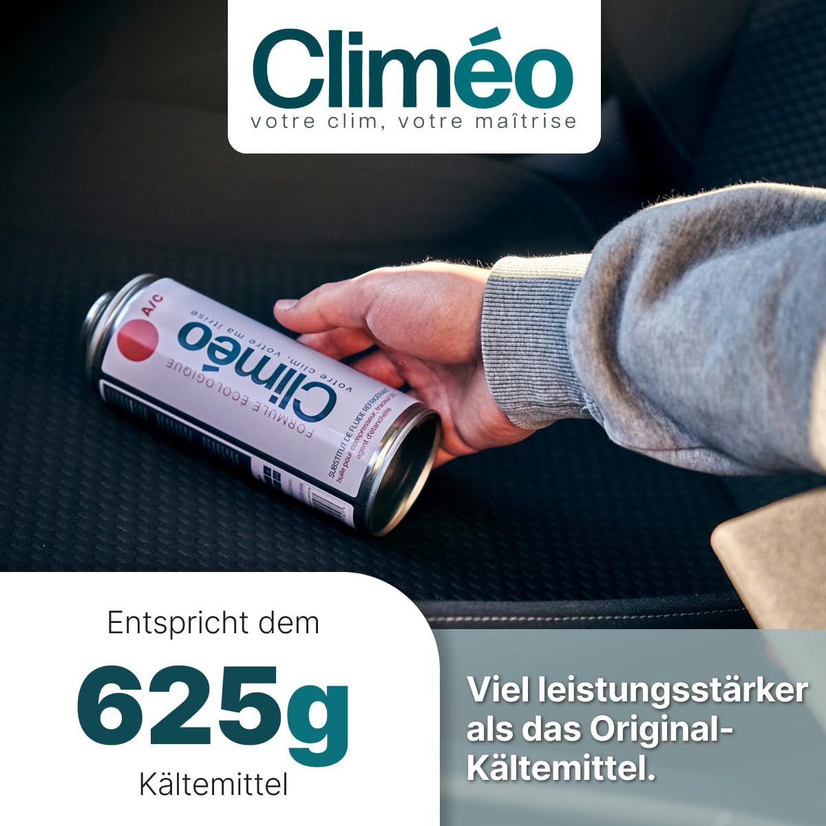 3in1 R1234yf Kältemittel Ersatz Set - Klimaanlage selbst befüllen - Entspricht 625g Kältemittel inkl. Schmieröl & Korrosionsschutz - Für PKW ab Bj. 2017