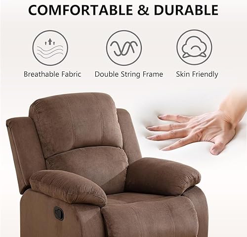 Miniatura 5 de Juego de sofá reclinable manual con mesa desplegable, juegos de sofás de pana, juegos de muebles de sala de estar, juegos de sofá reclinable manual