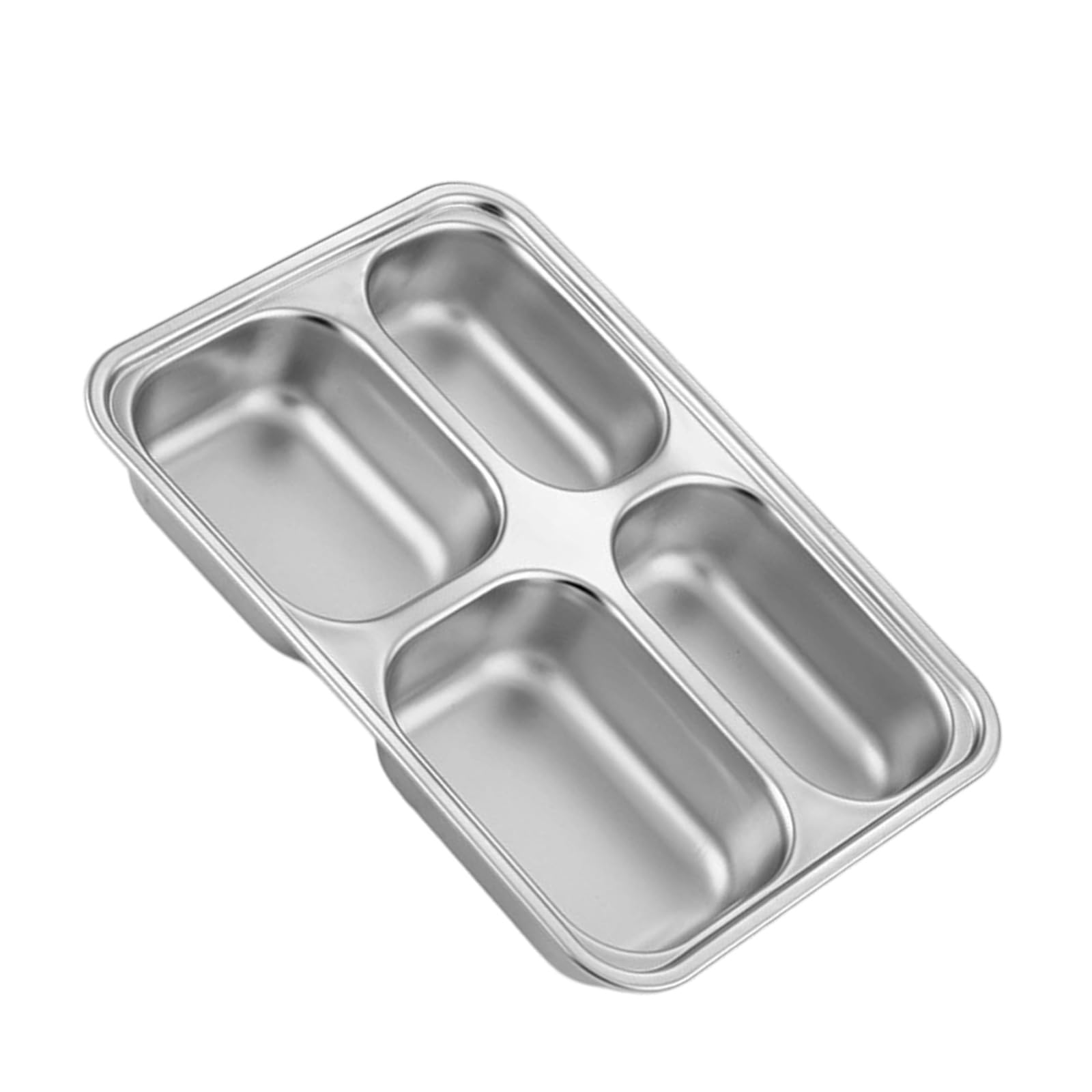 Xjdzineq Stainless Steel Camping Dishware Set Smooth Surfaces Serving Practical Kitchenware for Adults and Children Rust Meal Plates Dishwasher