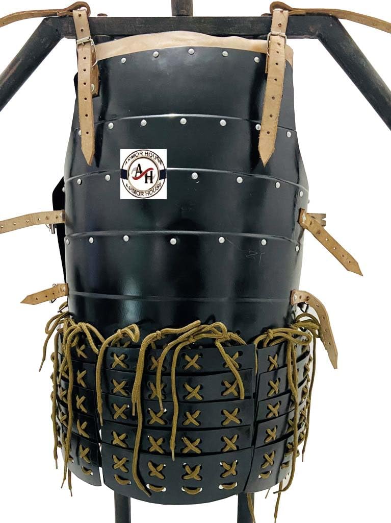 Medieval Japanese Samurai Breastplate - 18 Gauge Steel Samurai Warrior Breastplate Armor Samurai Costume For Cosplay LARP