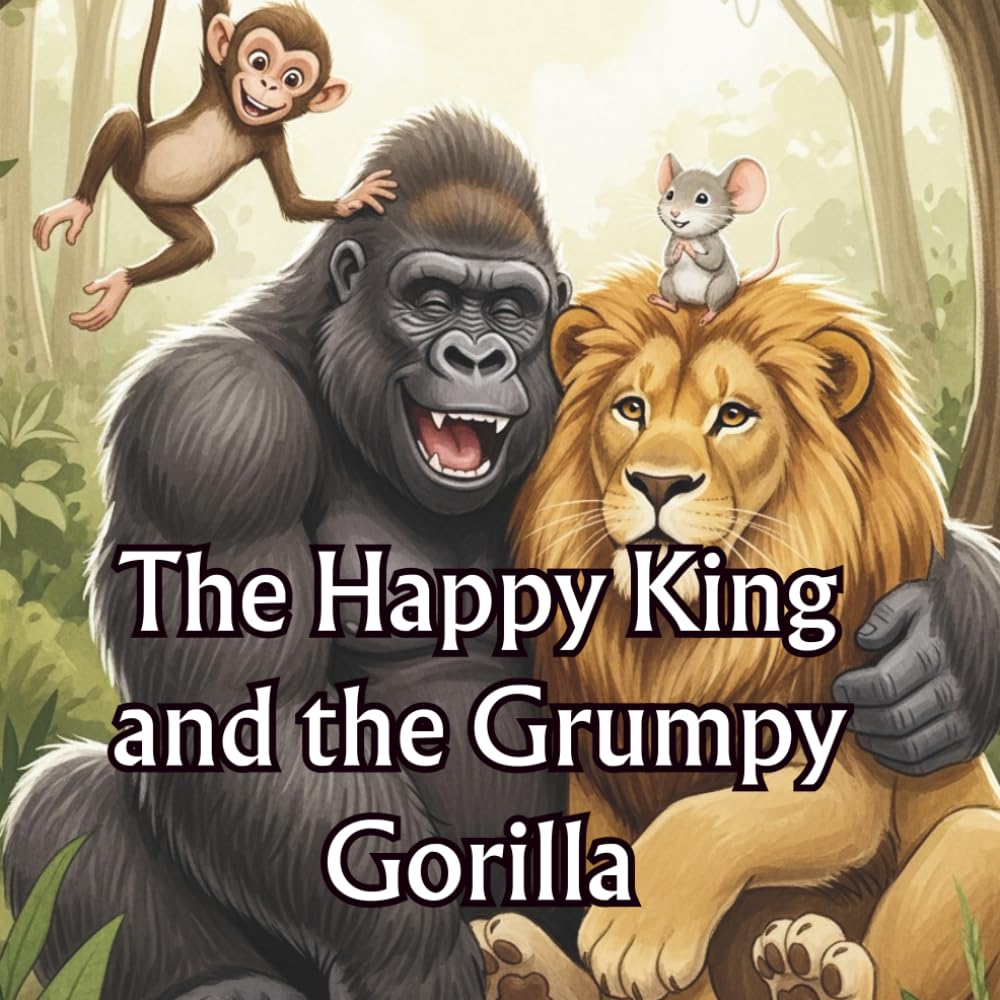 The Happy King and the Grumpy Gorilla: Stories for children bedtime stories Animal stories of the king of the jungle for 3 year old and 7 year old
