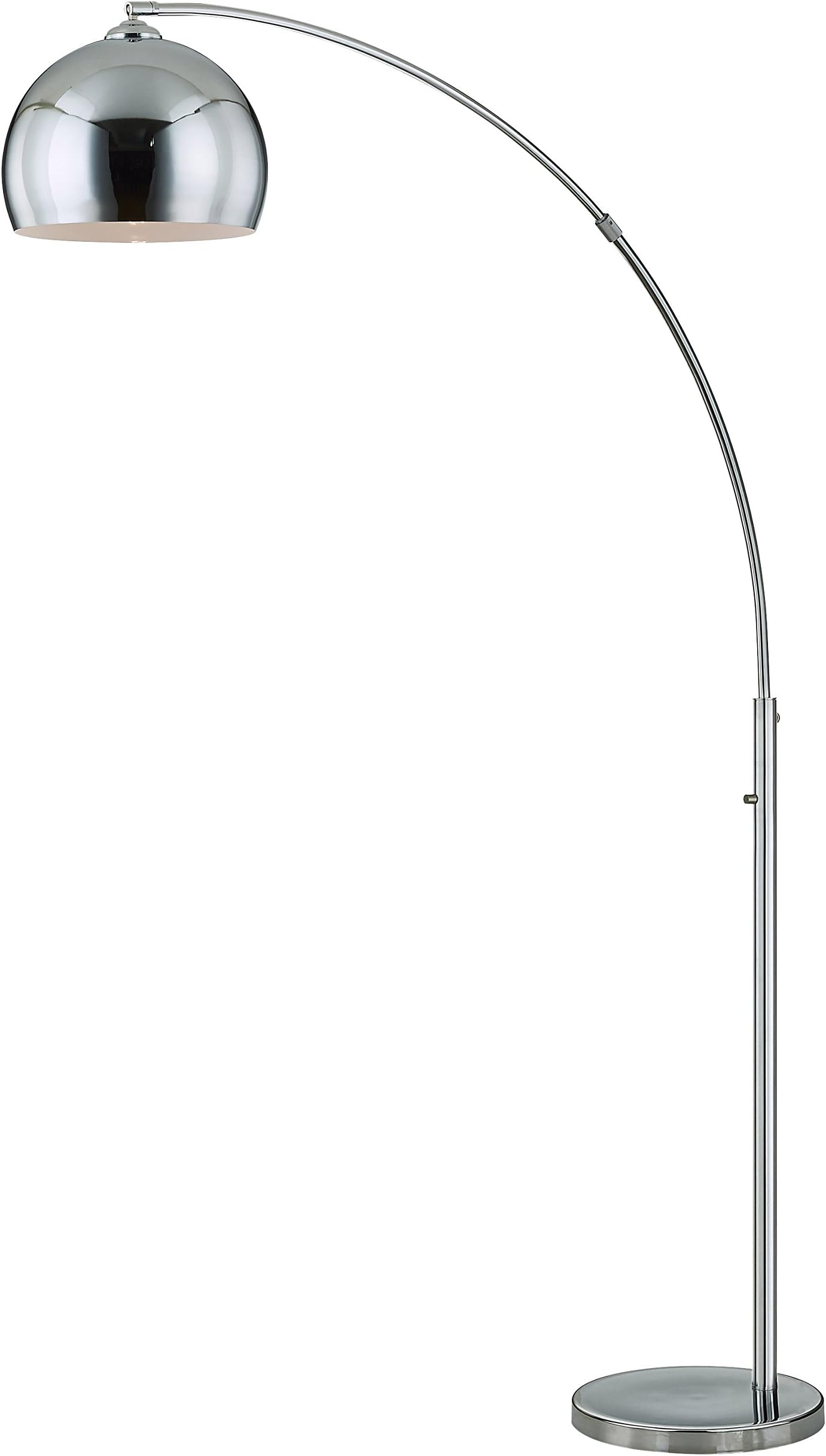 Artiva USA LED611108FC Alrigo Modern 80 inch Led Arch Floor Lamp with Dimmer, Chrome