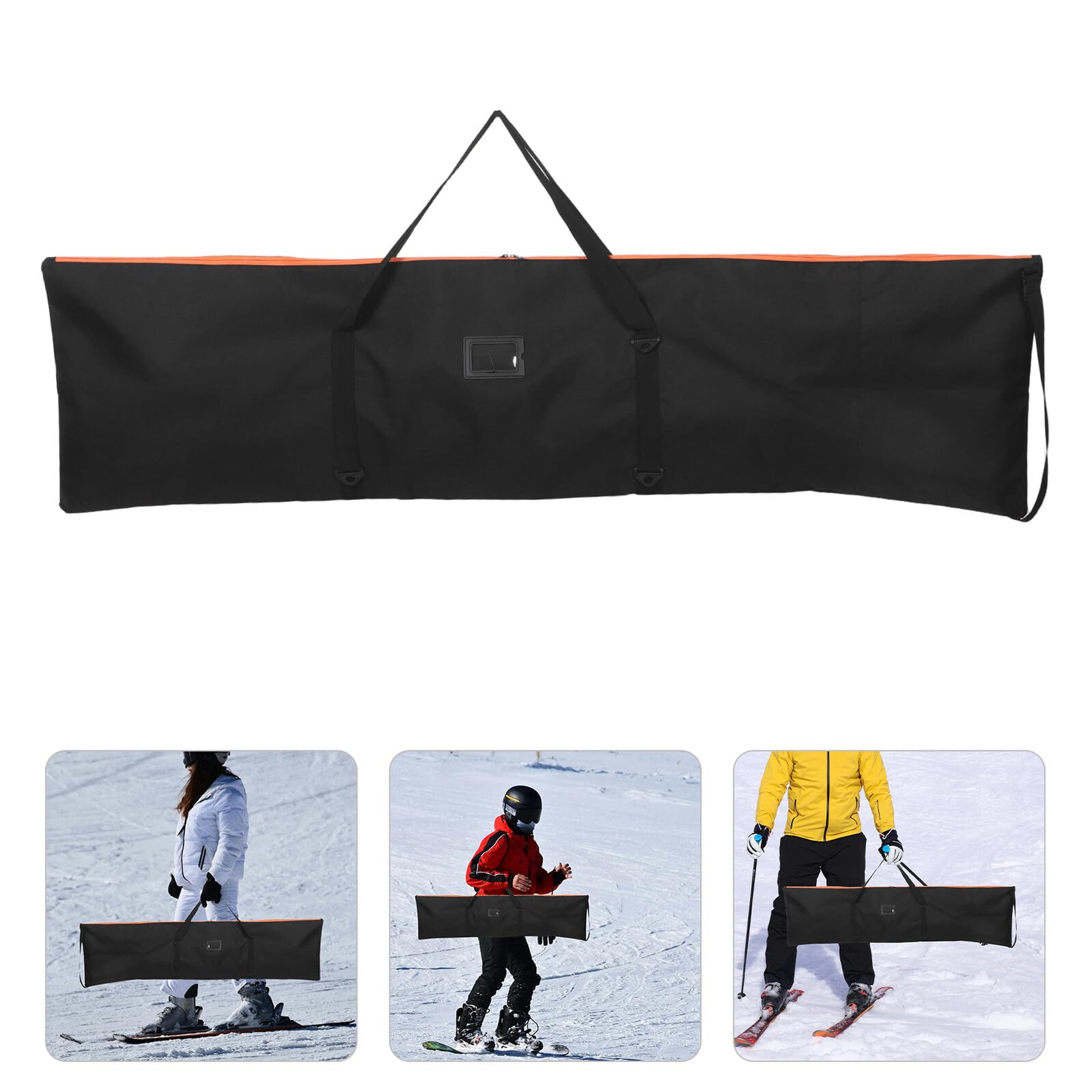 Veemoon Borsa da Snowboard Resistente Cinghie Regolabili, Porta Attrezzatura Sportiva Invernale Ampi Scomparti, Custodia per Trasporto Snowboard e Accessori da Sci Uomo, Borsa da Viaggio