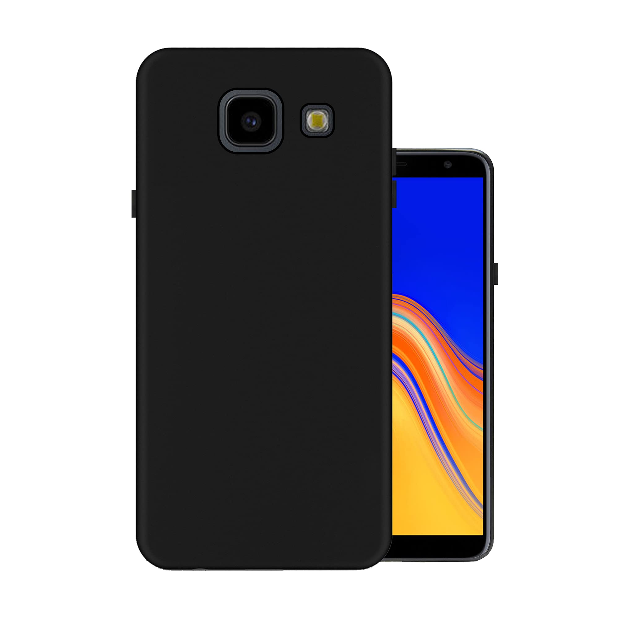HELLO ZONE Exclusive Matte Finish Soft Back Case Cover for Samsung Galaxy J4 Plus - Black (B07J1XZZF4) Amazon Price History, Amazon Price Tracker