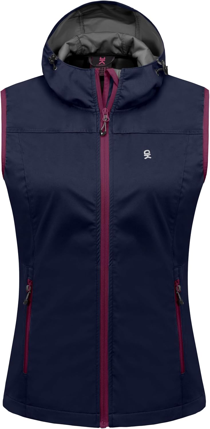 Little Donkey Andy Women's Lightweight Softshell Vest, Windproof Sleeveless Jacket for Running Hiking Travel - Image 2