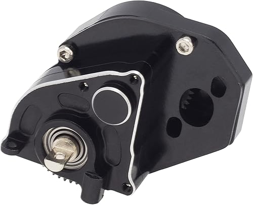 Miniatura 4 de DKKY SCX24 Caja de cambios completa de transmisión para Axial SCX24 Bronco C10 JLU Gladiator Deadbolt 1/24 RC Crawler piezas de actualización (negro)