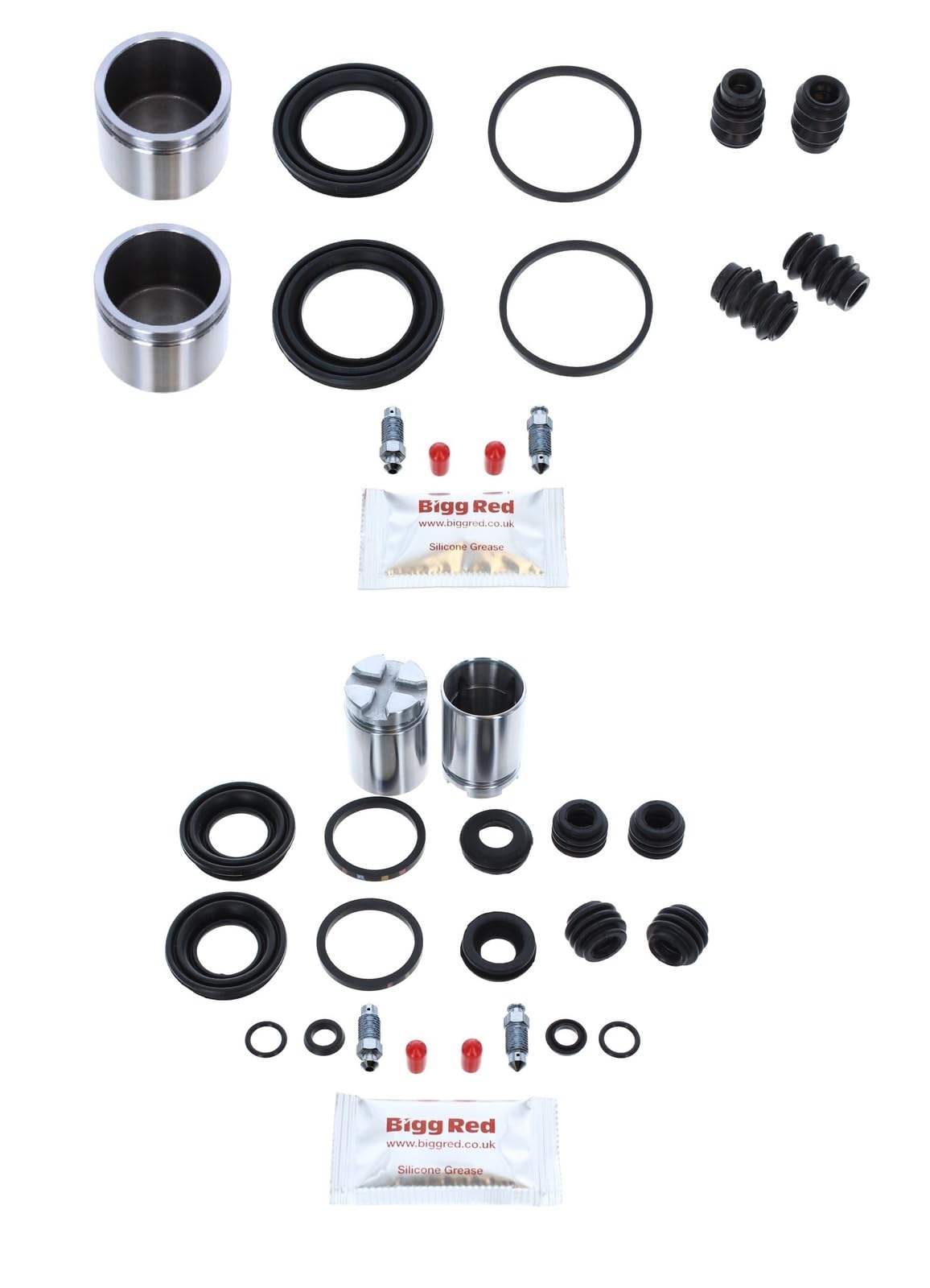 Joint Piston Etrier de Frein Kit Réparation - Avant & Arrière - Pour Nissin Simple 54mm 30mm Diamètre Étriers Et 240mm Disques - Compatible Avec Honda