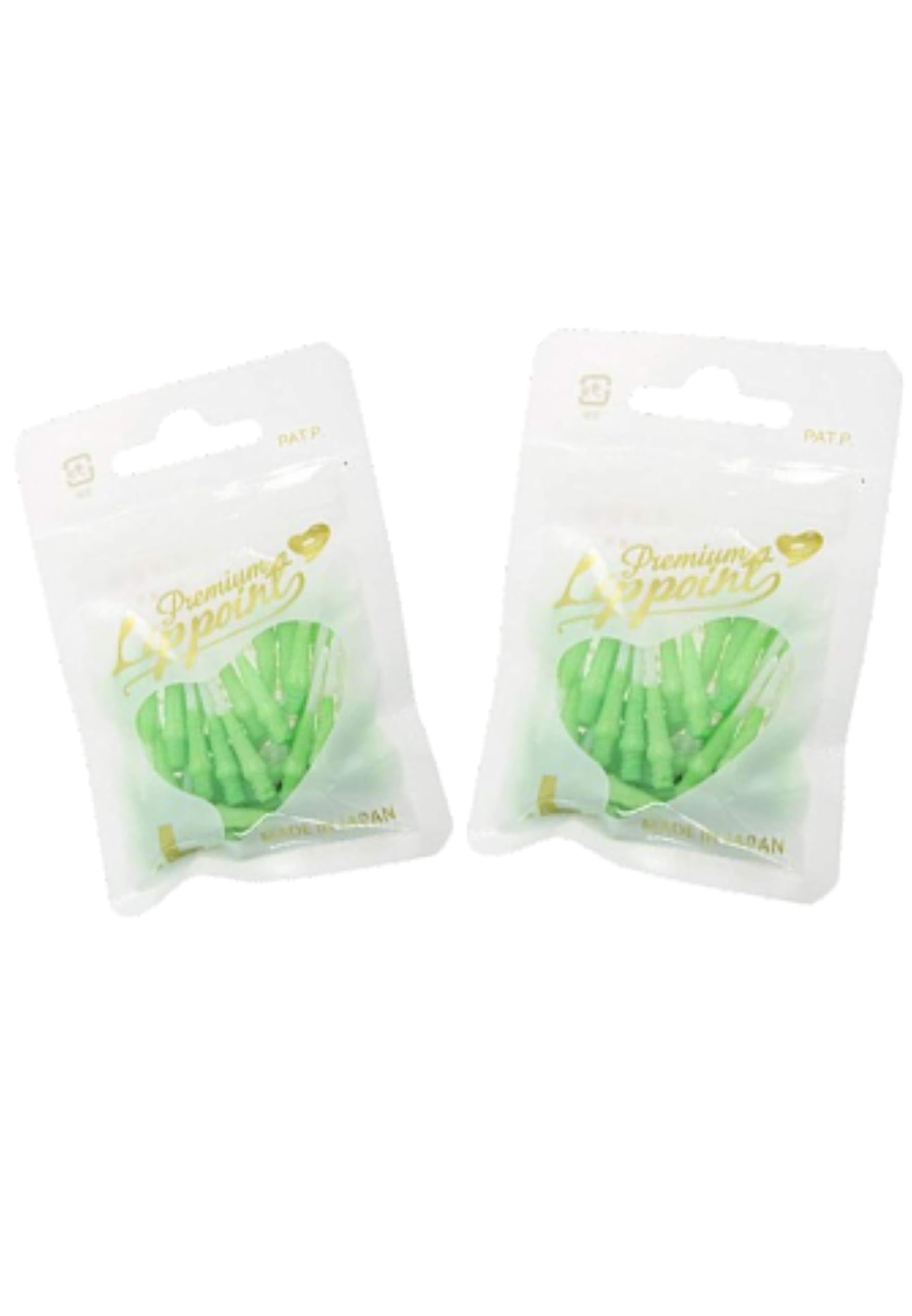 LSTYLE Dart Tips: Premium Lippoint - Soft Tip Points - 2BA Standard Thread - 2-Tone Green 2-Pack — image 1