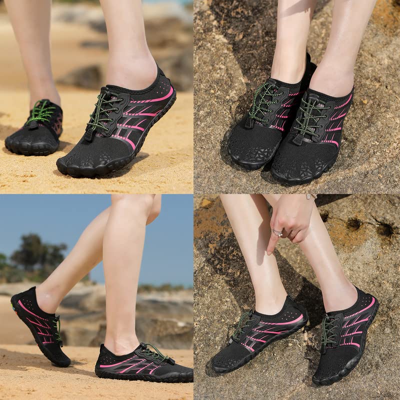 Image of LIZRHA Water Shoes for Men and Women Quick Dry Aqua Swim Barefoot Shoes for Outdoor Fishing Beach Pool Boat Surfing Walking Water Park and Yoqa Activities