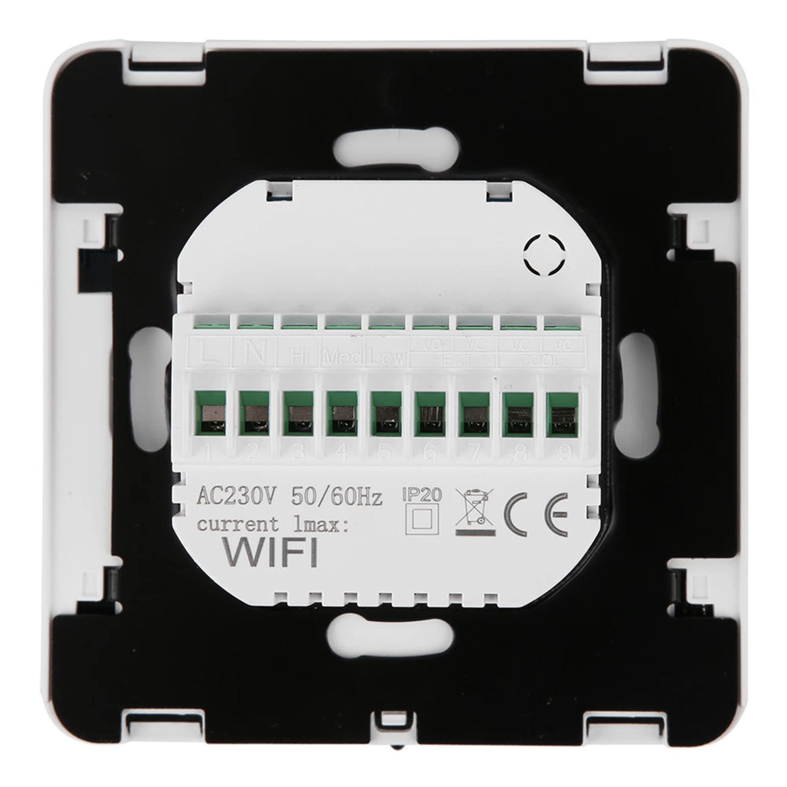 Termostato Digital LCD Inteligente con Control de Temperatura de Alta Precisión para Aire Acondicionado Central y Unidades Fan Coil (WiFi, (Control por Voz para Yandex Alice, para)