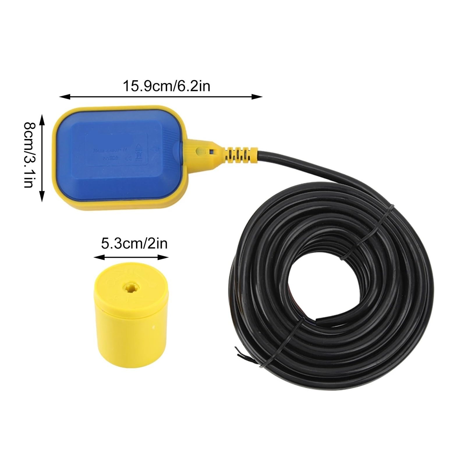 Water Pump Accessories Wasserstandsschalter, 1 Stück schwimmend mit 10 m langem Kabel, automatische Steuerung von Pumpen, Tauchpumpe
