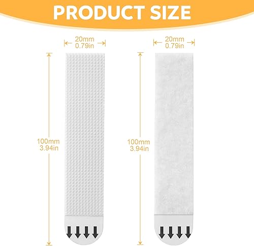 Miniatura 2 de Tiras para colgar cuadros extra grandes, resistentes, 20 pares (40 tiras), ganchos adhesivos para paredes, colgar fotos sin clavos, sin daños, sin