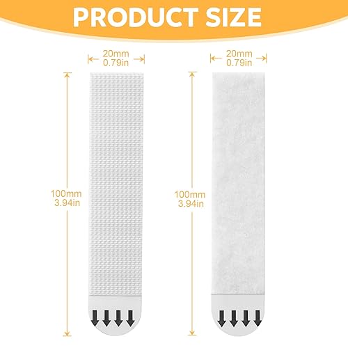 Miniatura 9 de Tiras para colgar cuadros, resistentes, 40 pares (80 tiras), ganchos adhesivos para paredes, colgar fotos sin clavos, sin daños, sin recambio de