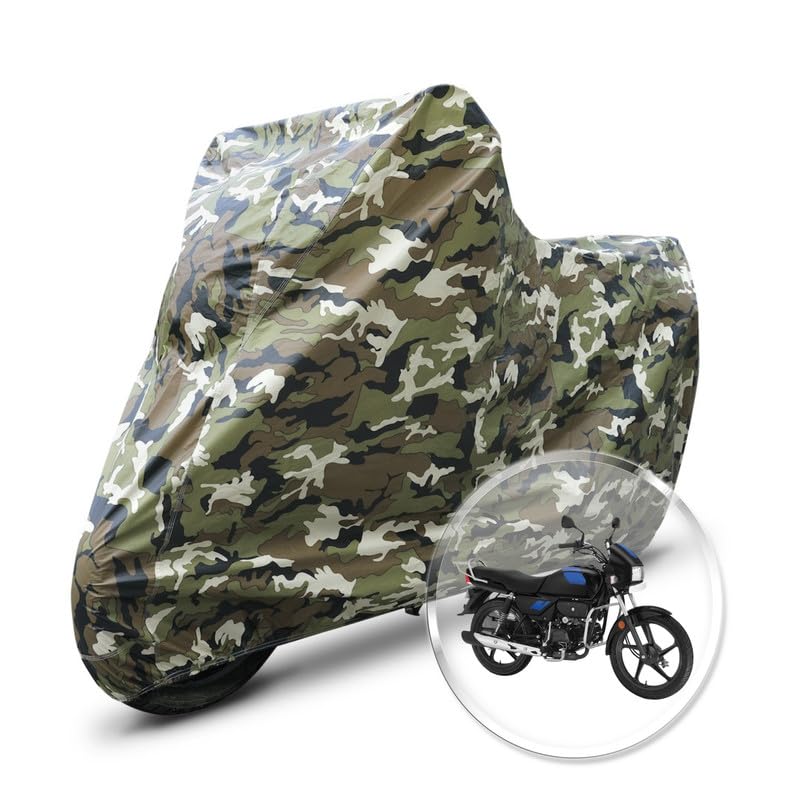 Image of Neodrift 'JungleMax' Bike Cover for Hero Splendor PRO (All-Weather Motorcycle Protection, Water & UV Resistant, Dustproof, Windproof).