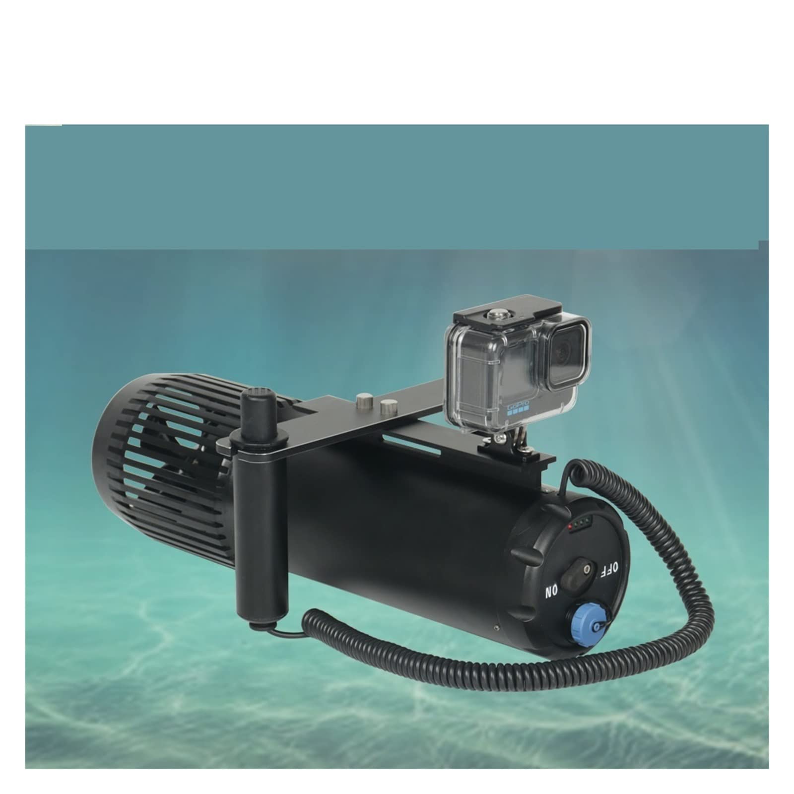 Moto de Agua Equipo De Buceo, Esnórquel, Propulsor Paleta SUP, Submarino Eléctrico Sin Escobillas(Blauw)