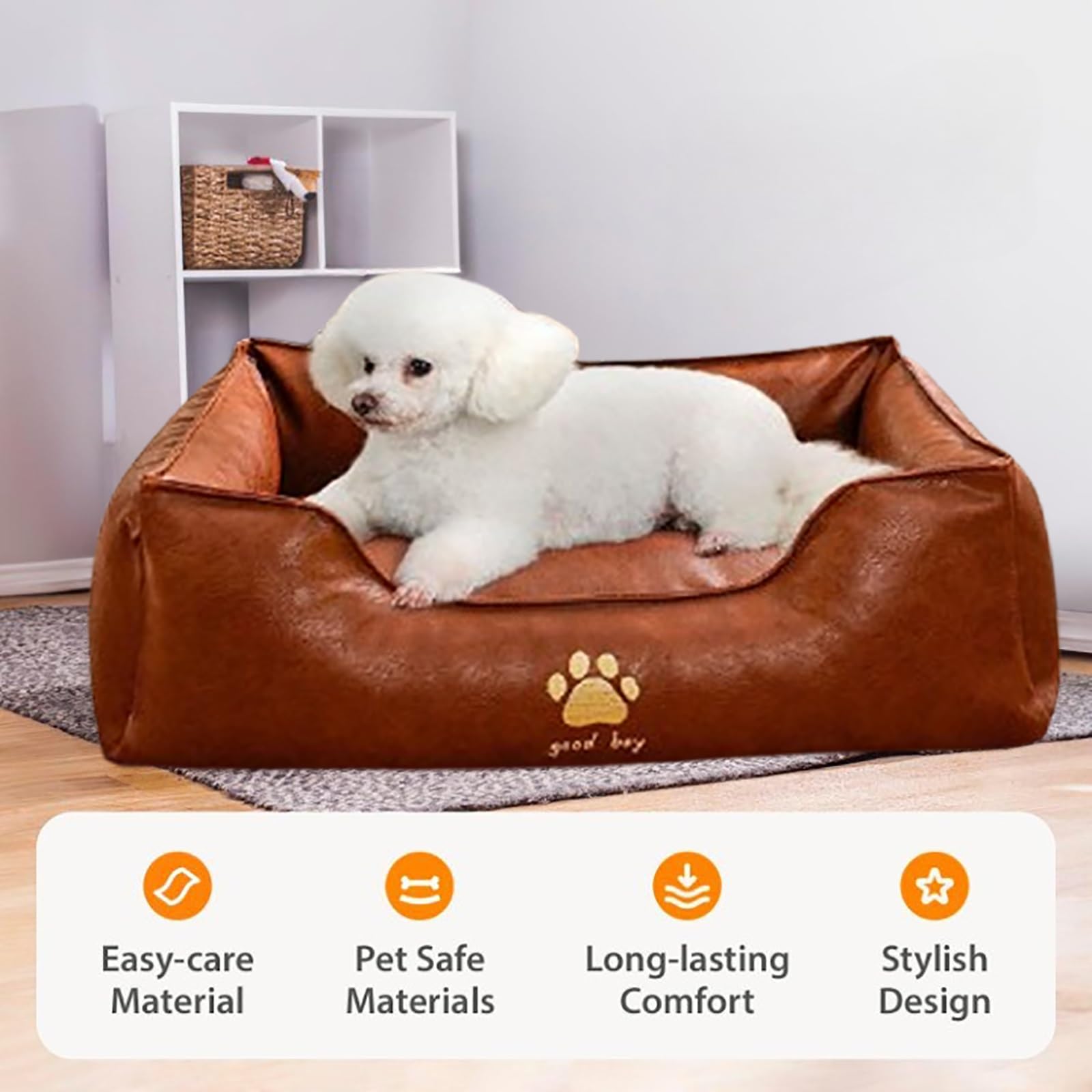 Leather Dog Bed Large Leather Dog Small Cat Bed Furniture For