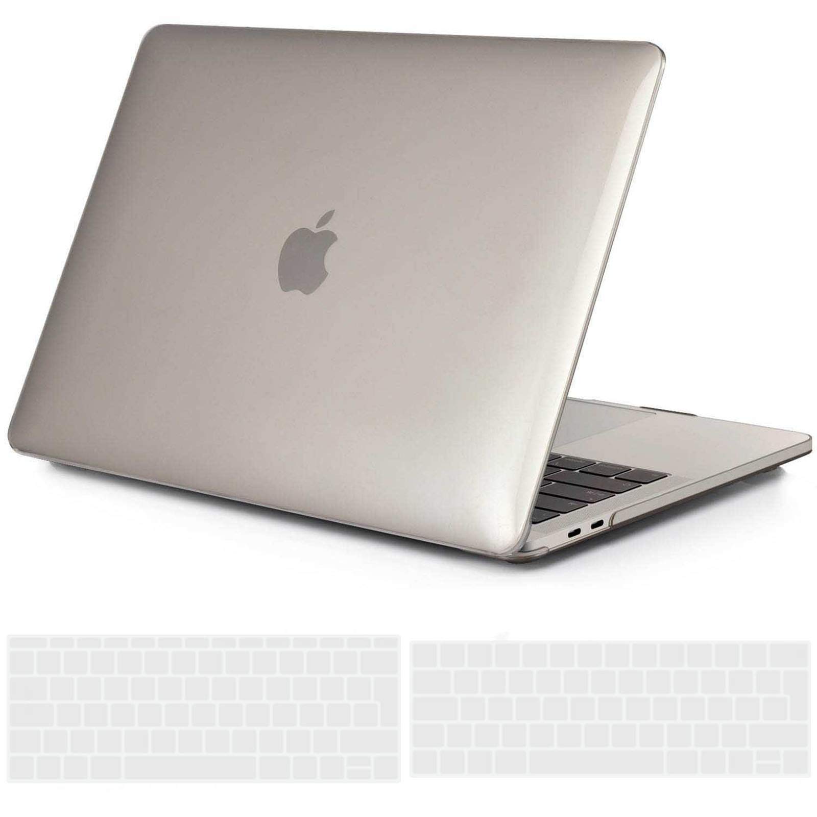 TECOOL Funda Compatible con MacBook Air 13,3 Pulgadas 2010-2017 (A1466 A1369), Carcasa de Plástico Ultrafina y Cubierta de Teclado en UE, Gris-Negro — view 35
