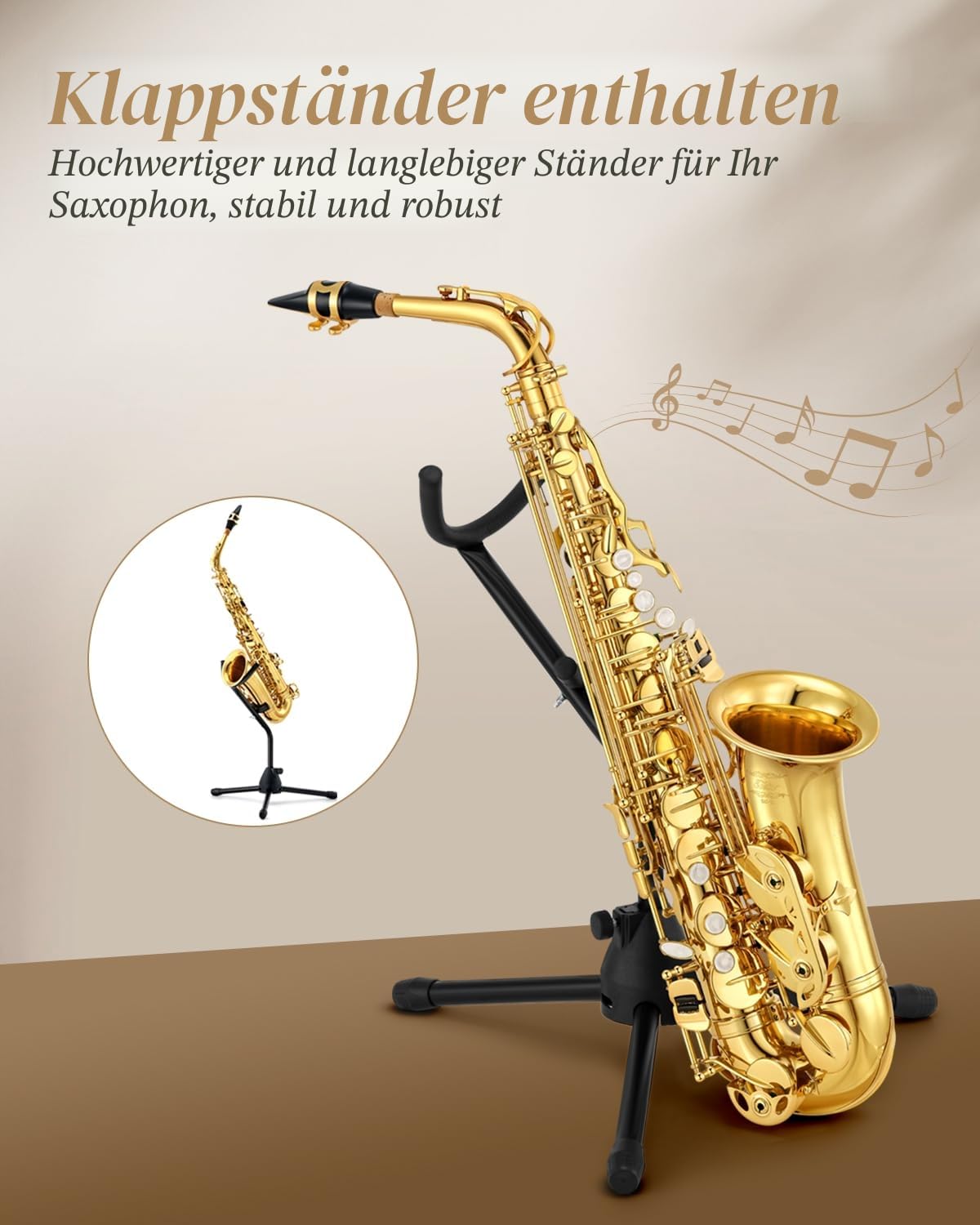 Eastar AS-Ⅱ Student Altsaxophon E Flat Goldlack Alto Anfänger Saxophon Komplettset mit Tragetasche für Saxophon, Mundstückriemen, Rohrblattständer