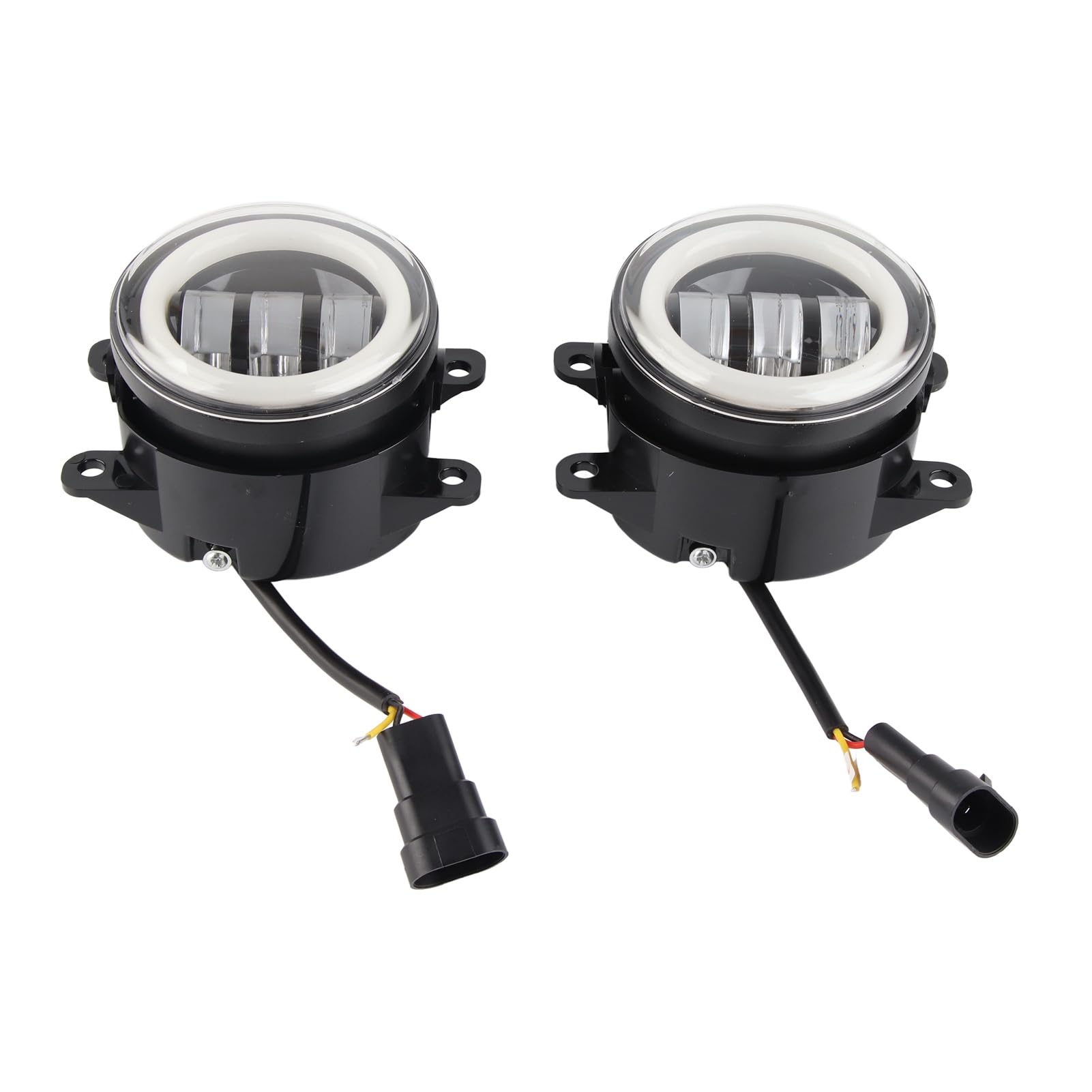Luci Rotonde Fuoristrada, Luci di Lavoro per Fendinebbia a LED, Faretto Antinebbia 3,5 Pollici Fendinebbia Guida Super Luminoso Universale per Auto e Motocicli