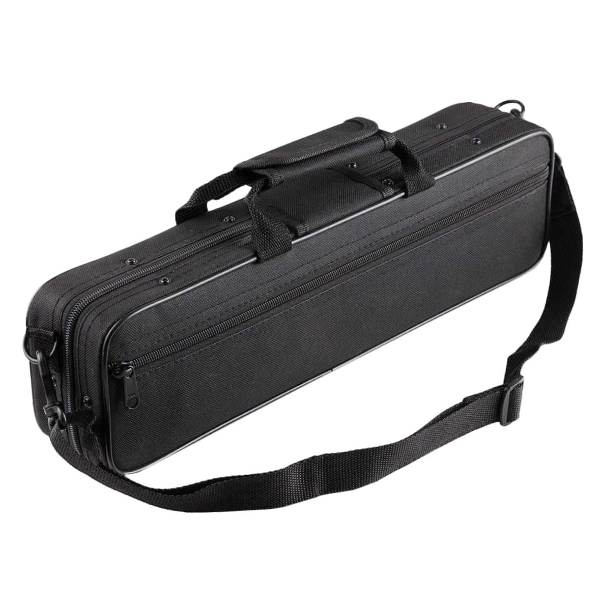 BESPORTBLE 1Pc Professional Flute Carry Bag with Padded Protection Shoulder Strap Flute Ergonomic Design for Durable Lightweight Black