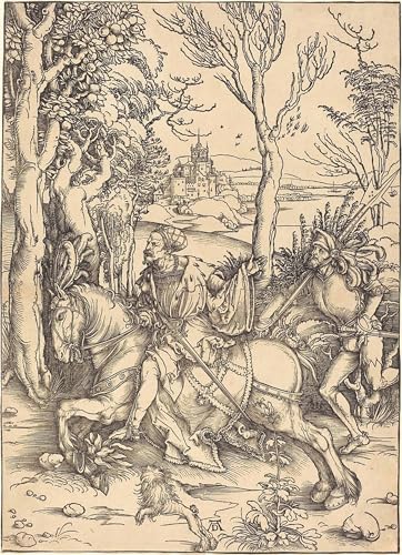 Toile Albrecht Dürer le chevalier à cheval - Impression d'art et affiches salon 60x90