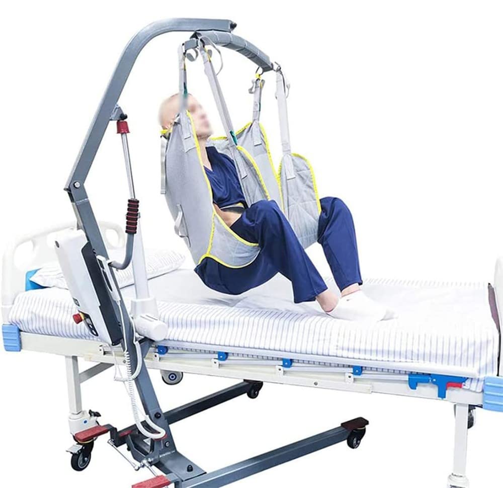 Harnais De Toilette Lève, Tout Le Corps Harnais De Soulèvement avec Support Tête en Filet Harnais Levage Jambe Divisée pour Personnes âgées Alitées Handicapées