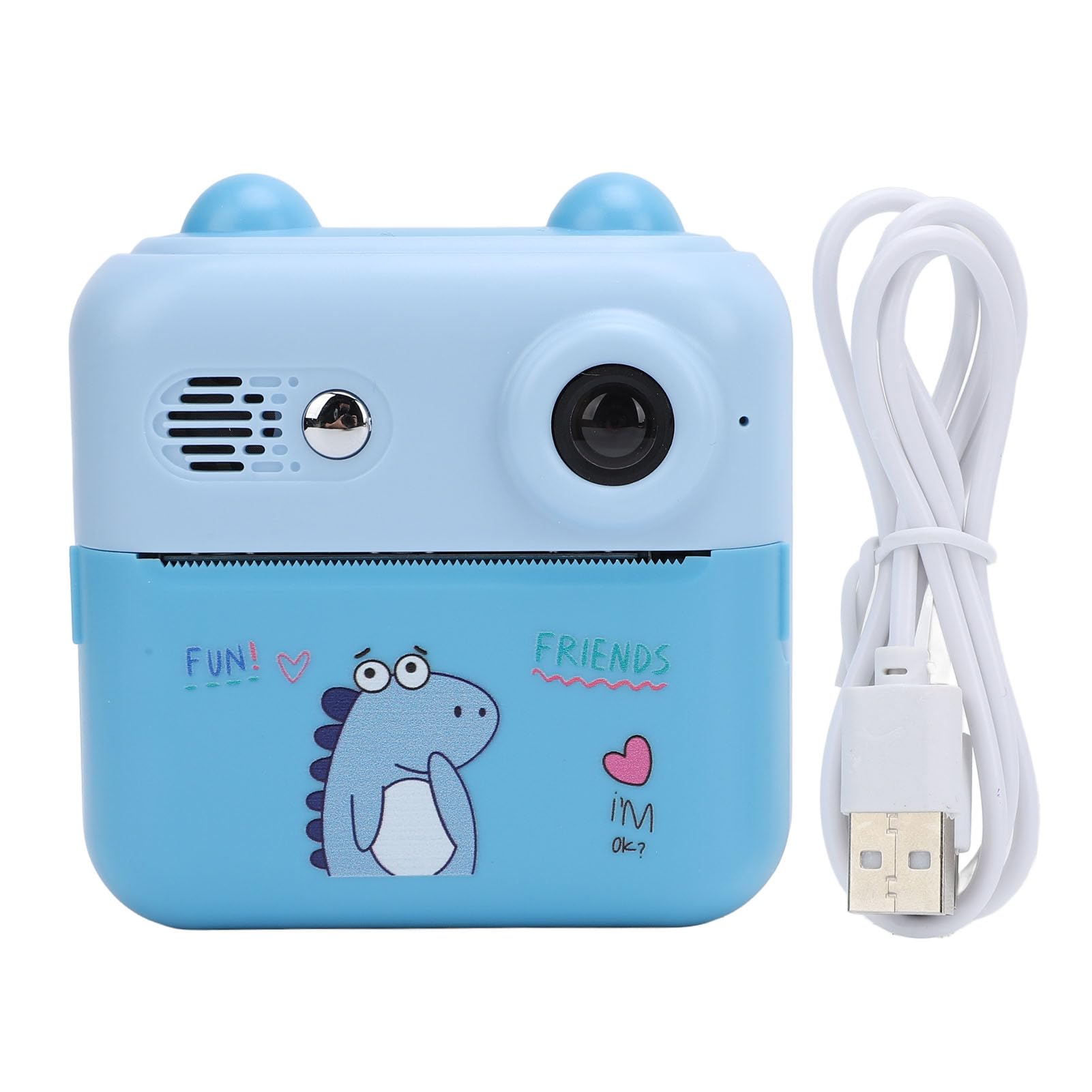 Aparat Natychmiastowy 50 MP z Nagrywaniem w Rozdzielczości 1080P, 16-krotny Zoom Cyfrowy, Ekran 2,4 Cala, Bateria 1000 MAh, do Podróży (BLUE)