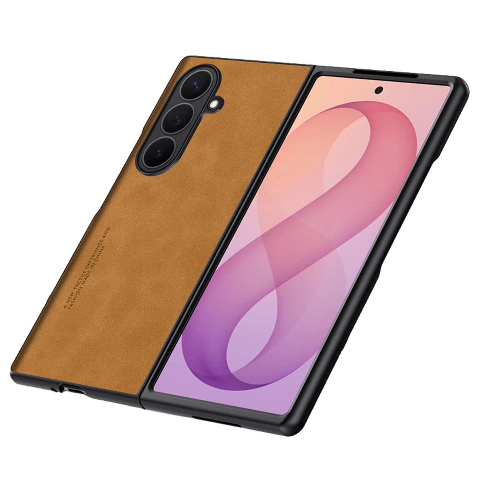 Custodia Slim for Samsung Z Fold 8/Ultra Pelle Rétro
